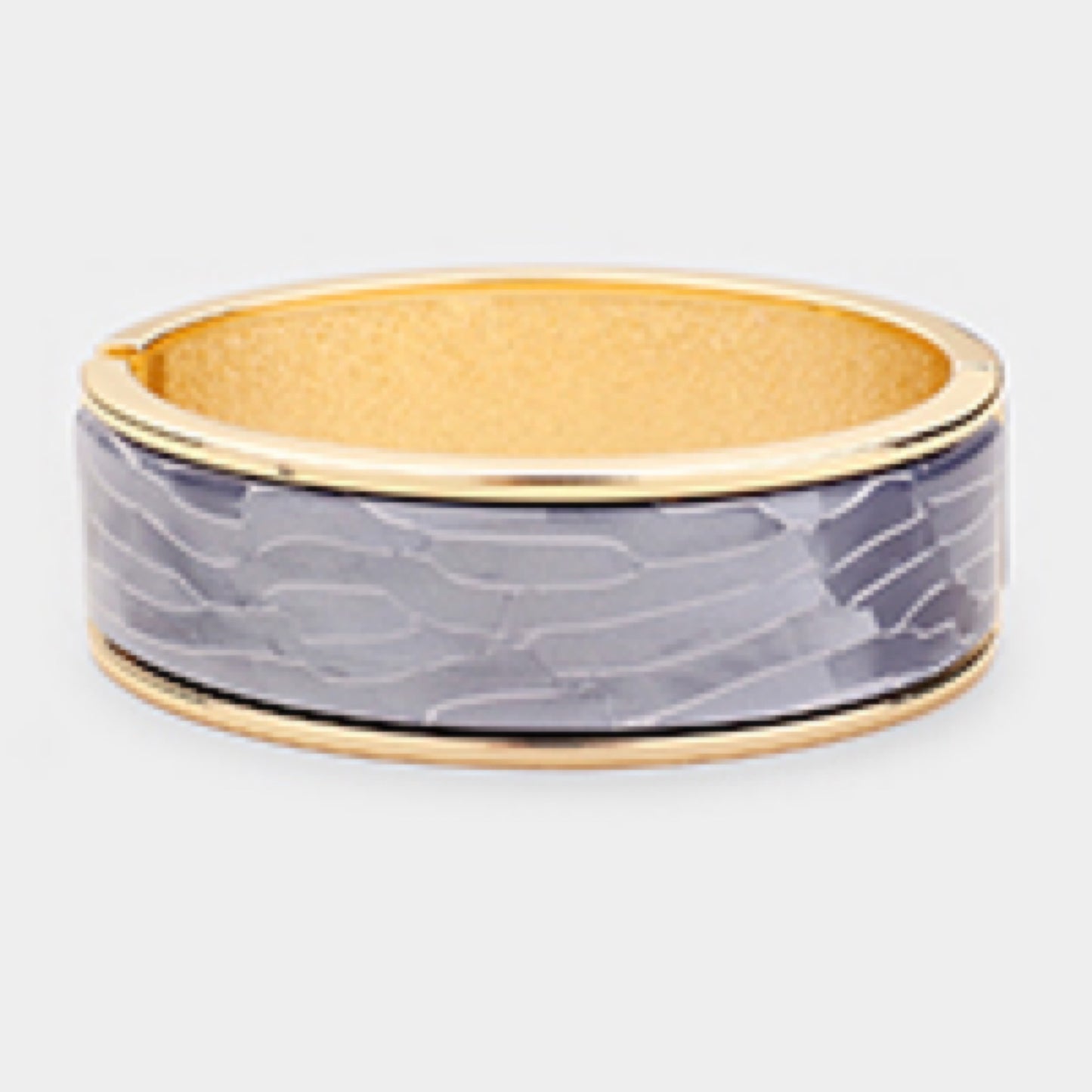 Blue Wave Enamel Bangle